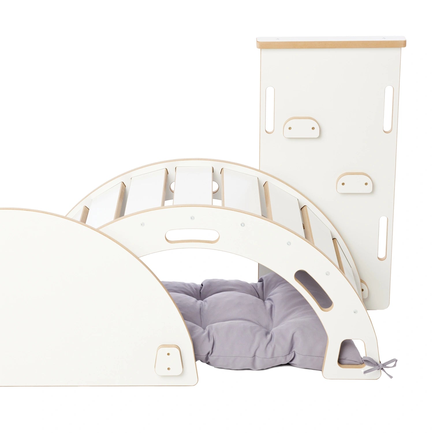 Kletterbogen mit Rutsche Tischplatte und Kissen Montessori GD-0062