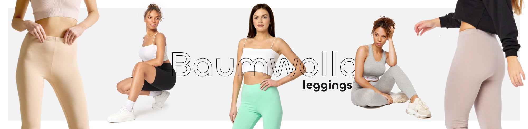 Damen Leggings aus Baumwolle