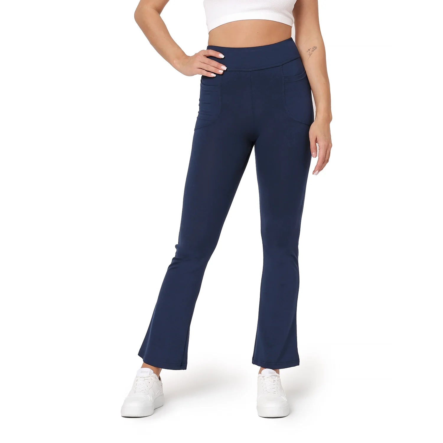 Bellivalini Dames Yoga Broek Dunne Sweatbroek Wijde Stof Flare in Viscose BLV50-277 (Zwart, XS Bellivalini Dames Yoga Broek Dunne Sweatbroek Wijde Stof Flare in Viscose BLV50-277 (Zwart, XS