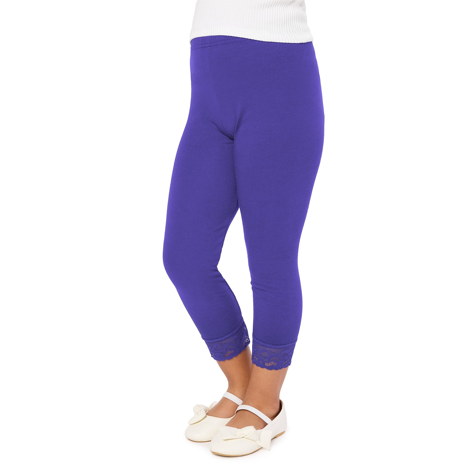 Mädchen Capri Leggings aus Viskose MS10-293