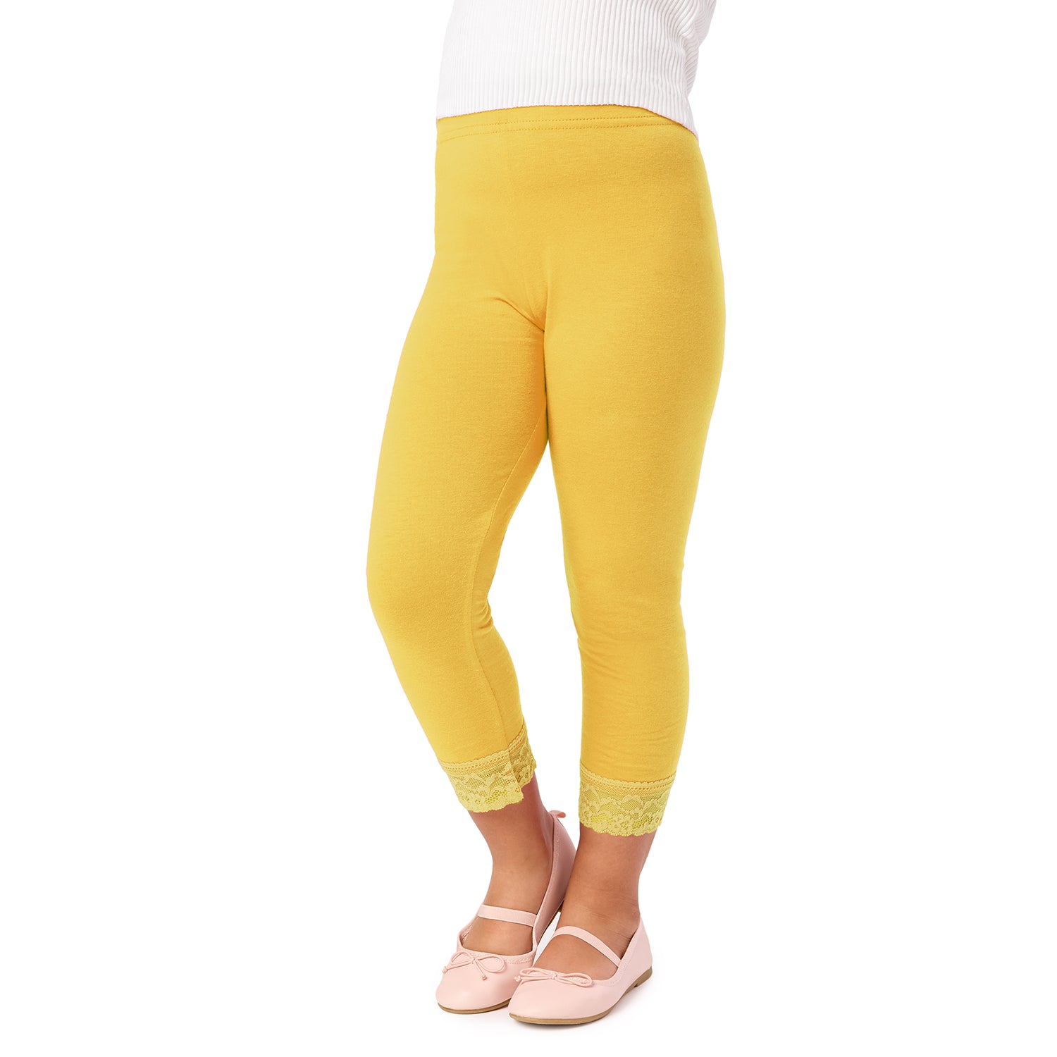 Mädchen Capri Leggings aus Viskose MS10-293