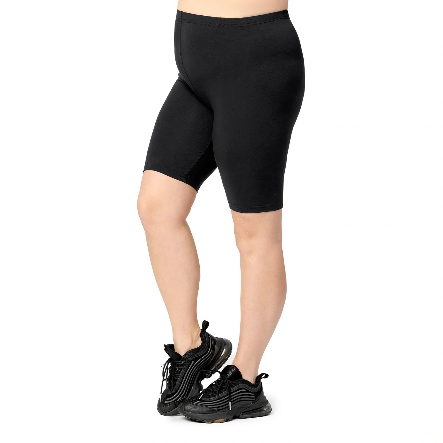 Große Größen Kurze Leggings aus Baumwolle MS10-456